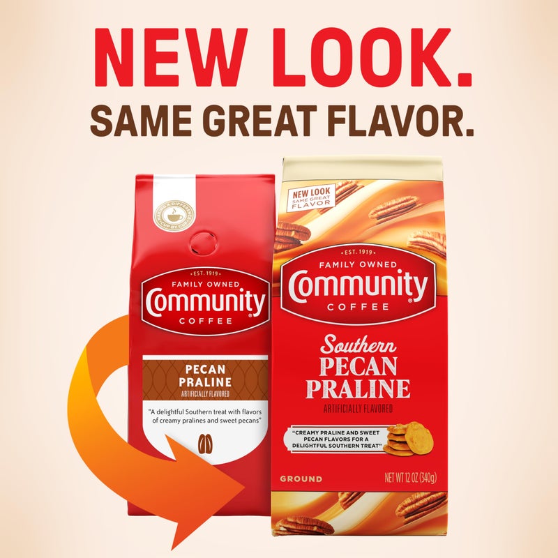Community Coffee Southern Pecan Praline Flavored 12 Ounce, Medium Roast Ground, 12 Ounce (Pack of 1) - Image 5